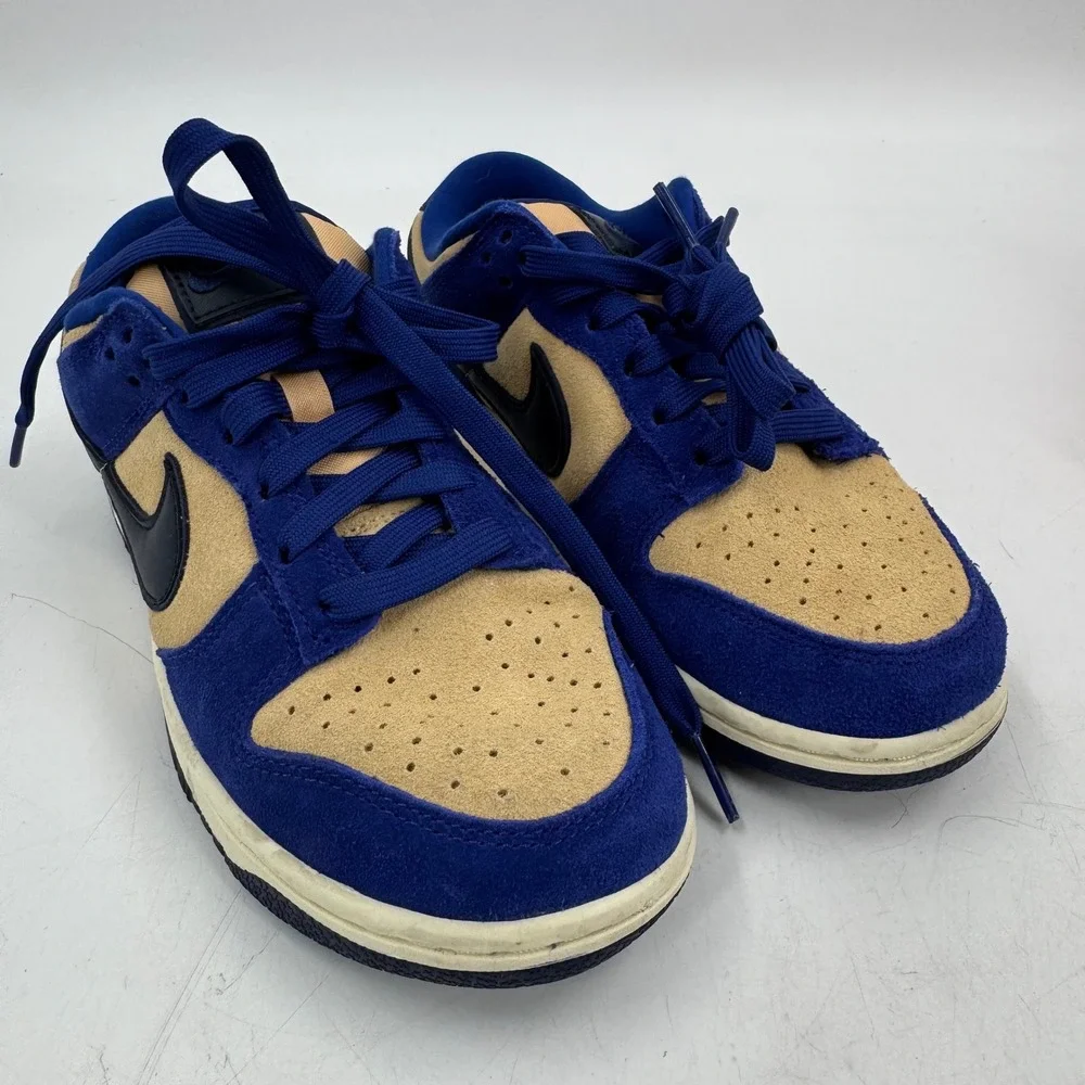 Nike Dunk‎ Low LX Deep Royal Blue Dark Obsidian Suede Sneakers Shoes DV741-400